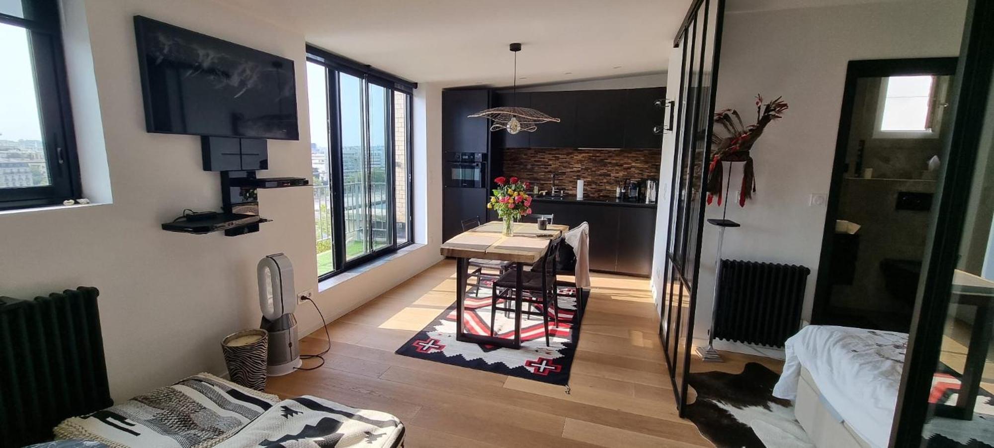 Appartement Vue Tour Eiffel Paris 16 Eme מראה חיצוני תמונה