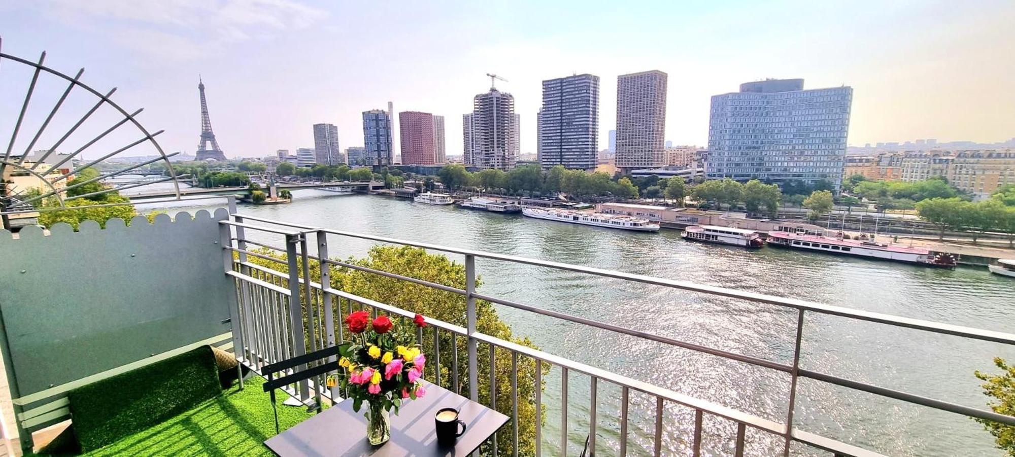Appartement Vue Tour Eiffel Paris 16 Eme מראה חיצוני תמונה